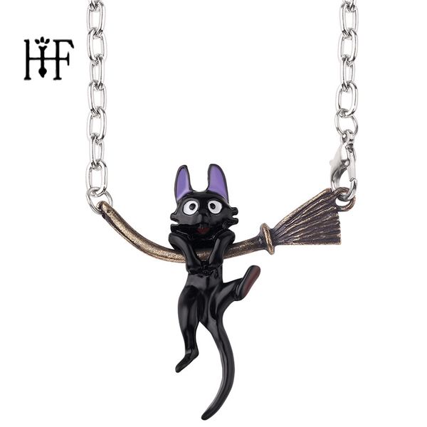 2020 new personality enamel jewelry miyazaki hayao kiki's delivery service black cat broom pendants necklace, Silver
2020 new personality enamel jewelry miyazaki hayao kiki's delivery service black cat broom pendants necklace, Silver