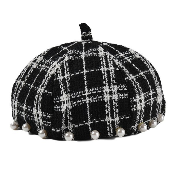 ladies autumn winter plaid tweed beret fashion pearl black white beret pin female pumpkin hat ladies french artist hat girl, Blue;gray
ladies autumn winter plaid tweed beret fashion pearl black white beret pin female pumpkin hat ladies french artist hat girl, Blue;gray
