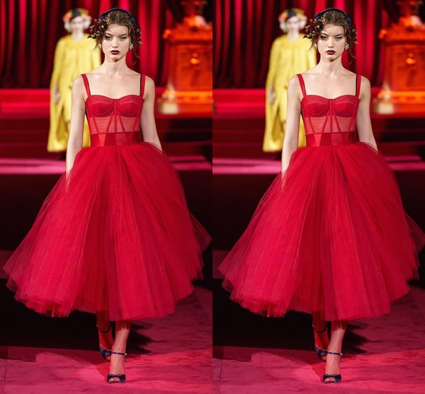 simple a-line tea length evening gown red organza and tulle evening dress vintage formal dress elegantes vestido de festa, Black;red
simple a-line tea length evening gown red organza and tulle evening dress vintage formal dress elegantes vestido de festa, Black;red