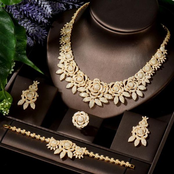 hibride большой цветок кубический циркон dubai wedding bridal комплекты ювелирных изделий для женщин свадебные аксессуары партии ожерелье на, Silver
hibride большой цветок кубический циркон dubai wedding bridal комплекты ювелирных изделий для женщин свадебные аксессуары партии ожерелье на, Silver