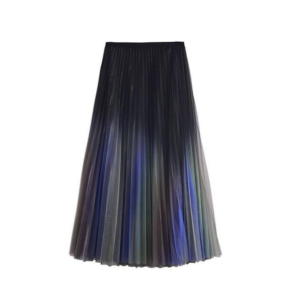 skirts 2021 autumn women high waist casual elastic rainbow a-line mesh pleated skirt all-match long, Black
skirts 2021 autumn women high waist casual elastic rainbow a-line mesh pleated skirt all-match long, Black