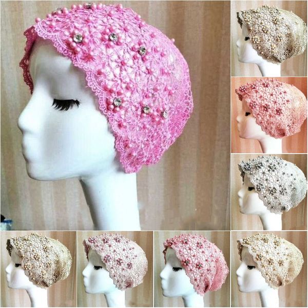 elegant ladies accessories headdresses muslim solid color lace beaded caps dubai girls baotou caps small flower beaded, Blue;gray
elegant ladies accessories headdresses muslim solid color lace beaded caps dubai girls baotou caps small flower beaded, Blue;gray