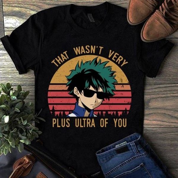 japanese anime streetwear my hero academia t shirt casual short sleeve prints that wasn't very plus ultra of you shirt, White;black
japanese anime streetwear my hero academia t shirt casual short sleeve prints that wasn't very plus ultra of you shirt, White;black
