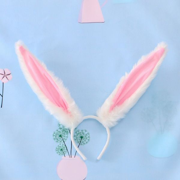 hair accessories women sweet lolita cosplay headband plush long ears anime hoop 
hair accessories women sweet lolita cosplay headband plush long ears anime hoop