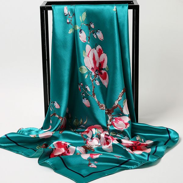 scarves 90*90cm women silk scarf printed neck hair square satin foulard femme hijab head ladies office shawl bandanna, Blue;gray
scarves 90*90cm women silk scarf printed neck hair square satin foulard femme hijab head ladies office shawl bandanna, Blue;gray