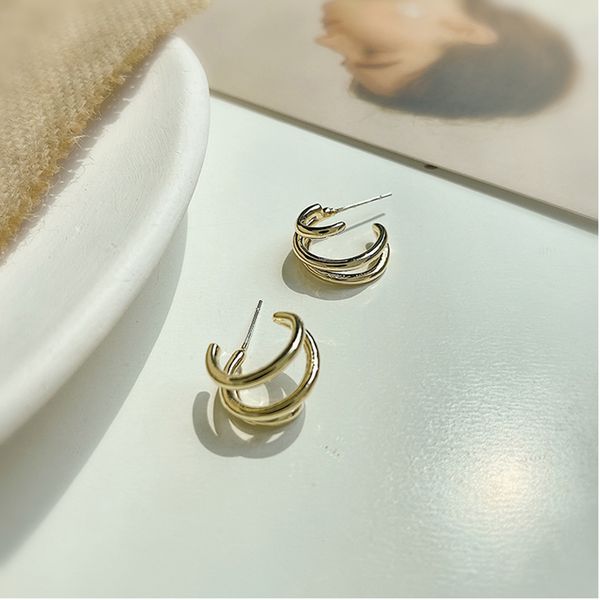 fashion vintage three-layer big korean geometric metal gold color stud earrings for women girls trendy luxury jewelry sd2339, Golden;silver
fashion vintage three-layer big korean geometric metal gold color stud earrings for women girls trendy luxury jewelry sd2339, Golden;silver