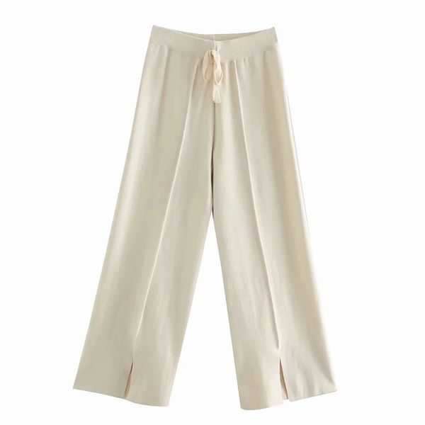 solid women knitting loose straight pants 2020 new casual lady bottom of a trouser leg split trousers p1873, Black;white
solid women knitting loose straight pants 2020 new casual lady bottom of a trouser leg split trousers p1873, Black;white