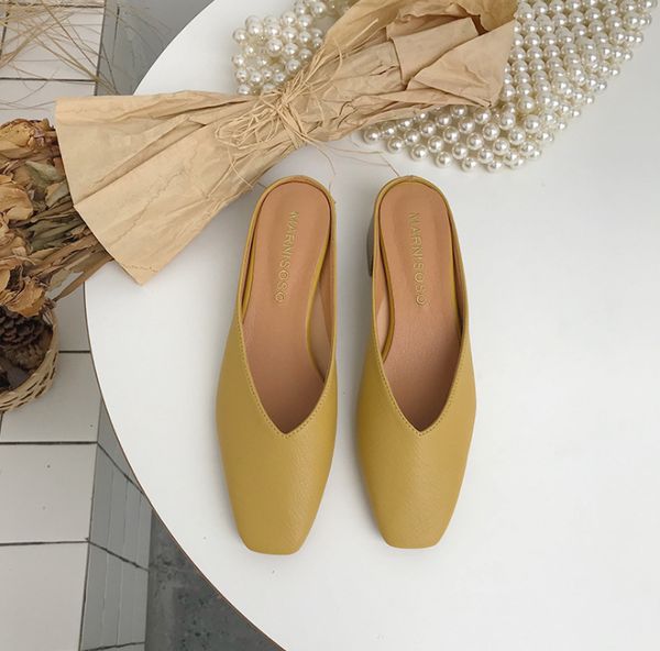 concise shoes women heels pumps leather pu wooden block heel open back shallow loafers ladies summer slippers new lj200903, Black
concise shoes women heels pumps leather pu wooden block heel open back shallow loafers ladies summer slippers new lj200903, Black