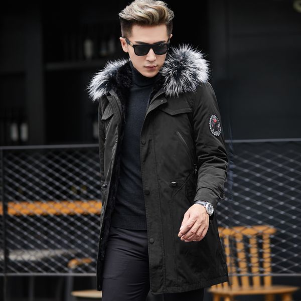 real fur coat winter jacket men natural liner parka men warm parkas mens coat 2020 chaqueta hombre yy594, Black
real fur coat winter jacket men natural liner parka men warm parkas mens coat 2020 chaqueta hombre yy594, Black