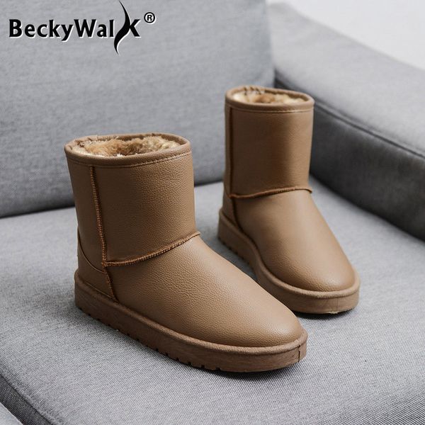 women snow boots winter fur inside ankle boot female thicken plush waterproof slip on casual cotton-padded women shoes wsh3433, Black
women snow boots winter fur inside ankle boot female thicken plush waterproof slip on casual cotton-padded women shoes wsh3433, Black