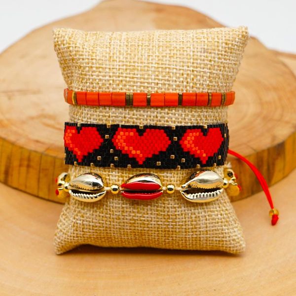 charm bracelets rttooas miyuki handmade women red heart friendship gifts fashion female jewelry, Golden;silver
charm bracelets rttooas miyuki handmade women red heart friendship gifts fashion female jewelry, Golden;silver