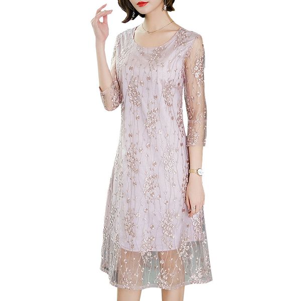 casual dresses women pink maxi elegant dress 2021 summer fashion round neck embroidery lace long ladies female vestidos plus size hj308, Black;gray
casual dresses women pink maxi elegant dress 2021 summer fashion round neck embroidery lace long ladies female vestidos plus size hj308, Black;gray