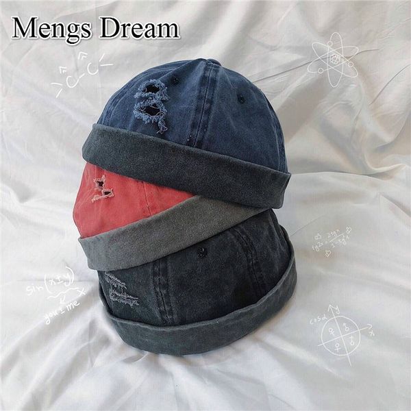2020 new denim hole sailor cap beanie skullcap retro navy style beanie hat japanese harajuku style street hat adult, Blue;gray
2020 new denim hole sailor cap beanie skullcap retro navy style beanie hat japanese harajuku style street hat adult, Blue;gray