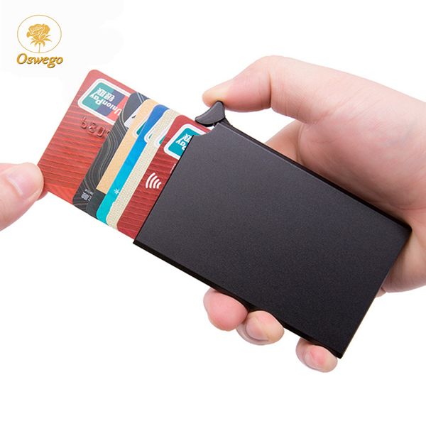oswego credit card holder rfid blocking aluminum men id card case slim anti protect business travel automatic bank card case
oswego credit card holder rfid blocking aluminum men id card case slim anti protect business travel automatic bank card case