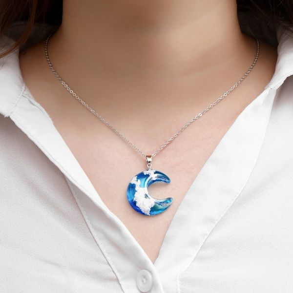 korea fashion necklace pendant creative fashion handmade jewelry transparent moon resin pendant clavicle necklace women jewelry, Silver
korea fashion necklace pendant creative fashion handmade jewelry transparent moon resin pendant clavicle necklace women jewelry, Silver