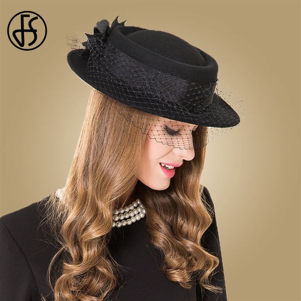 stingy brim hats fs wide black fedora for women winter wool felted ladies with flower veils pork pie hat, Blue;gray
stingy brim hats fs wide black fedora for women winter wool felted ladies with flower veils pork pie hat, Blue;gray