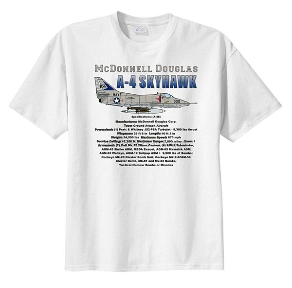 men mcdonnel douglas a-4 skyhawk short sleeve t-shirt new fashion design men brand in fashion cotton teeshirt printed
