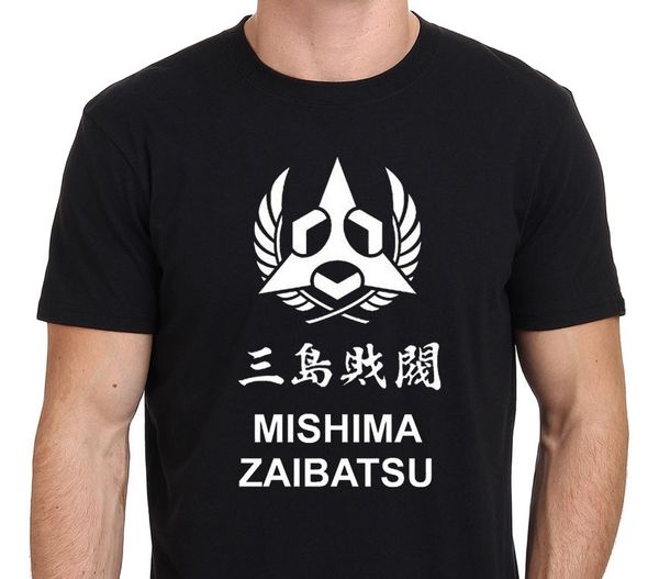 mishima zaibatsu tekken t shirt t shirt men cotton casual tee male black tees summer brand new