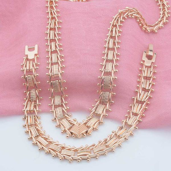 women 585 rose gold rose color geometric strand bracelet necklace choker jewelry, Silver
women 585 rose gold rose color geometric strand bracelet necklace choker jewelry, Silver