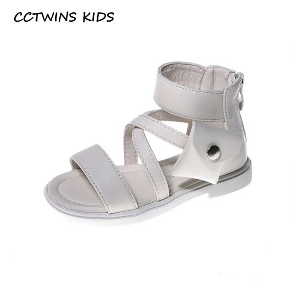cctwins kids shoes 2020 summer baby brand gladiator sandals girls fashion black flat children brand soft shoes toddlers bg180, Black;red