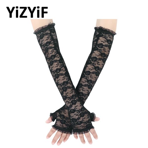 five fingers gloves women lace fingerless long elegant half finger hollow out floral uv protection sun, Blue;gray
five fingers gloves women lace fingerless long elegant half finger hollow out floral uv protection sun, Blue;gray
