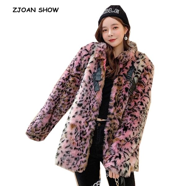 2020 winter stand collar hairy shaggy faux fur leopard coat pink vintage long sleeve furry faux fur women jacket loose outerwear, Black
2020 winter stand collar hairy shaggy faux fur leopard coat pink vintage long sleeve furry faux fur women jacket loose outerwear, Black