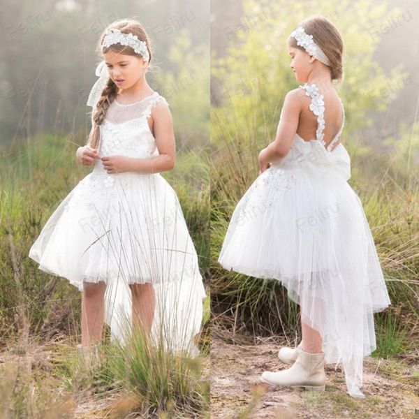 summer boho flower girls' dresses with applique high low tulle lovely baby girl pageant gowns backless communion dress, Blue
summer boho flower girls' dresses with applique high low tulle lovely baby girl pageant gowns backless communion dress, Blue