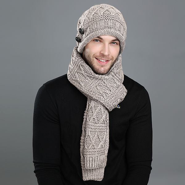 hat men's korean version winter fashion new wool scarf two piece set versatile casual plush knitted, Blue;gray
hat men's korean version winter fashion new wool scarf two piece set versatile casual plush knitted, Blue;gray