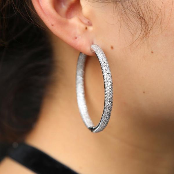 high-quality rhinestone clear cz big hoop earrings 50mm brincos for women bijoux classic new fashion jewelry wholesale cute gift, Golden;silver
high-quality rhinestone clear cz big hoop earrings 50mm brincos for women bijoux classic new fashion jewelry wholesale cute gift, Golden;silver