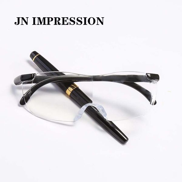 j n 1.6 times big vision magnifier glasses men women reading glasses magnifying presbyopic eyewear gift for needle +250 t086, White;black
j n 1.6 times big vision magnifier glasses men women reading glasses magnifying presbyopic eyewear gift for needle +250 t086, White;black