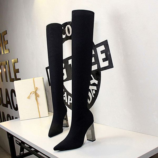 women high boots woolen over the knee high heel boot european american fashion simplicity metal heel black autumn ladys shoes
women high boots woolen over the knee high heel boot european american fashion simplicity metal heel black autumn ladys shoes