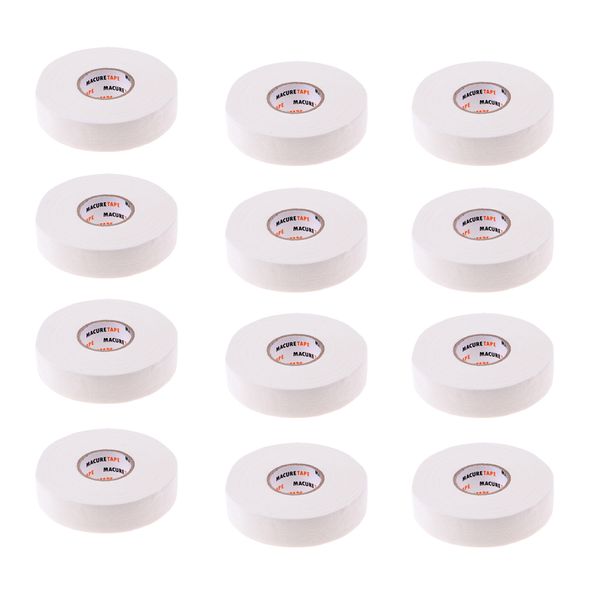 12 Roll Hockey Tape -white Color Cloth Hockey Stick Adhesive Tape 1\'\' X25 Yds