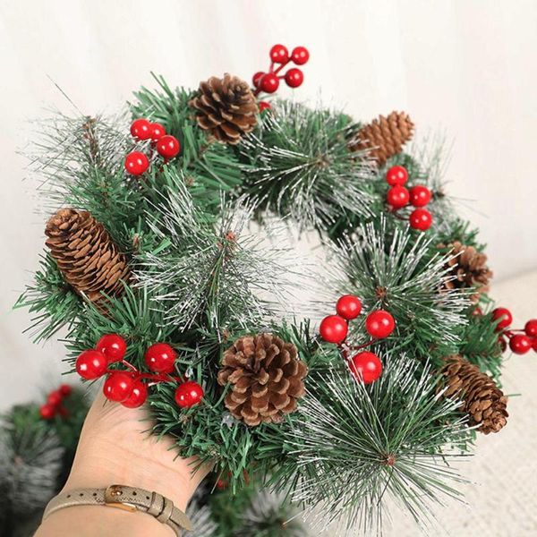 artificial garland wreath ornament pinecone berry christmas hanging ornament for xmas home garden party christmas decoration
artificial garland wreath ornament pinecone berry christmas hanging ornament for xmas home garden party christmas decoration
