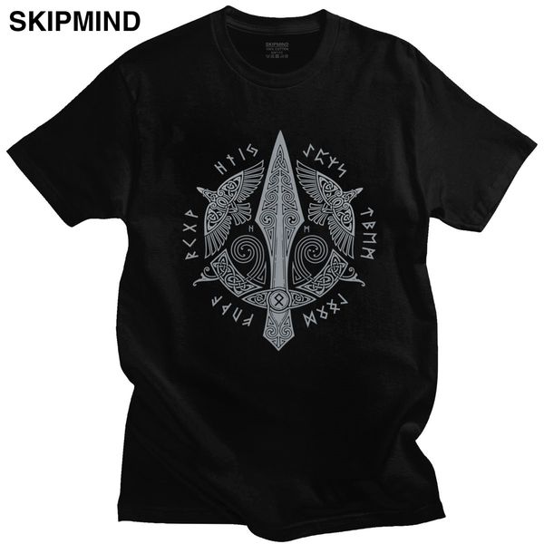 odin vikings sword tshirt for men cotton t-shirt short sleeve viking scandinavian runes valhalla gungnir tee tv fan t shirt gift
odin vikings sword tshirt for men cotton t-shirt short sleeve viking scandinavian runes valhalla gungnir tee tv fan t shirt gift
