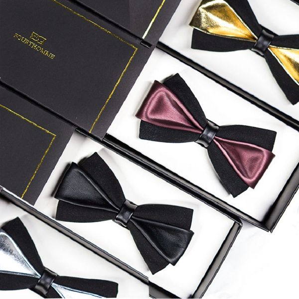 bow ties 2021 fashion pu leather for men designers brand wedding butterfly men's bowtie groom tie gold, Black;gray
bow ties 2021 fashion pu leather for men designers brand wedding butterfly men's bowtie groom tie gold, Black;gray
