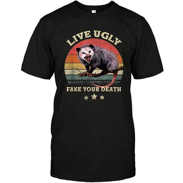 vintage live ugly fake your death opossum funny t-shirt 
vintage live ugly fake your death opossum funny t-shirt