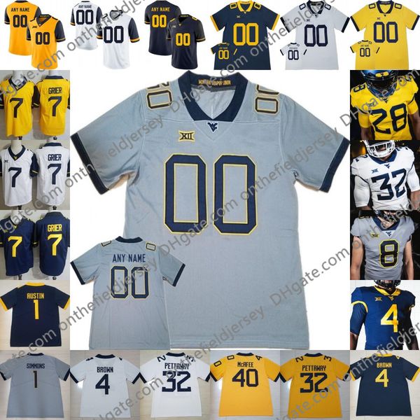 custom 2020 west virginia mountaineers football 40 pat mcafee 55 dante stills t.j. simmons vandarius cowan austin kendall men youth jersey, Black
custom 2020 west virginia mountaineers football 40 pat mcafee 55 dante stills t.j. simmons vandarius cowan austin kendall men youth jersey, Black