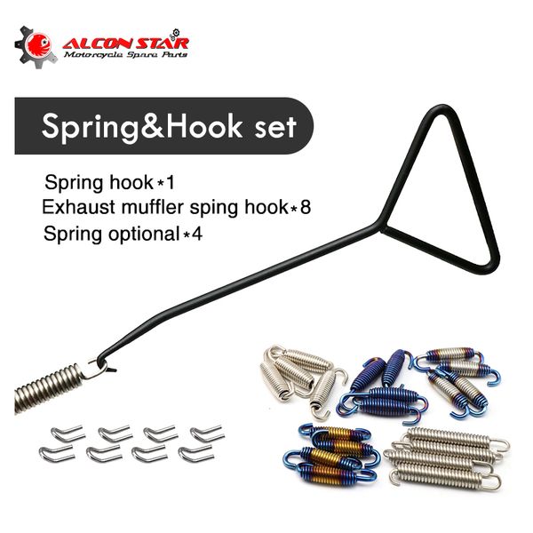 alconstar- 13pcs exhaust spring + hook+ spring hook puller tool motorcycle exhaust pipe muffler mounting hooks link pipes
alconstar- 13pcs exhaust spring + hook+ spring hook puller tool motorcycle exhaust pipe muffler mounting hooks link pipes