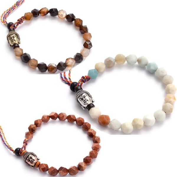 8mm faceted amazonite silk onyx golden sand stones buddha bracelets meditation prayer mala, Golden;silver
8mm faceted amazonite silk onyx golden sand stones buddha bracelets meditation prayer mala, Golden;silver
