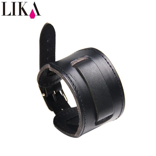charm bracelets lika wide genuine leather cuff wrap punk rock vintage men's bangles bracelet for men women jewelry accessories, Golden;silver
charm bracelets lika wide genuine leather cuff wrap punk rock vintage men's bangles bracelet for men women jewelry accessories, Golden;silver