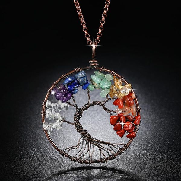 pendant necklaces beiver 7 chakra tree of life necklace copper crystal natural stone quartz stones pendants women christmas gift, Silver
pendant necklaces beiver 7 chakra tree of life necklace copper crystal natural stone quartz stones pendants women christmas gift, Silver