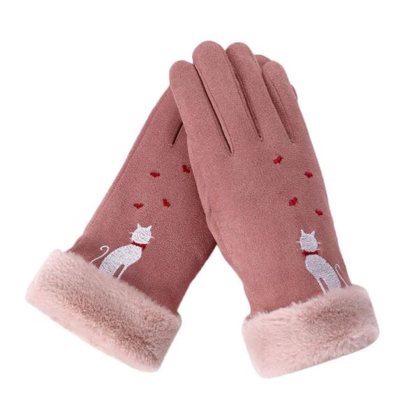 women touch screen suede glove winter double layer furry mittens warm snowflake embroidery outdoor sport fashionable gloves #zer, Blue;gray
women touch screen suede glove winter double layer furry mittens warm snowflake embroidery outdoor sport fashionable gloves #zer, Blue;gray