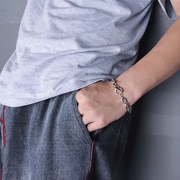 stainless steel bracelets chains bangles ot button chain bracelet for women and men chain length 19cm 21cm 23cm, Black
stainless steel bracelets chains bangles ot button chain bracelet for women and men chain length 19cm 21cm 23cm, Black