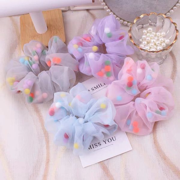 2020 new korean gauze ball hair ring women girls hair rope bands sweet accessories, Golden;silver
2020 new korean gauze ball hair ring women girls hair rope bands sweet accessories, Golden;silver