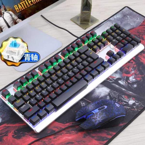 m100 real mechanical gaming keyboard&mouse set wired home deskgaming keyboard mx blue switch key board
m100 real mechanical gaming keyboard&mouse set wired home deskgaming keyboard mx blue switch key board