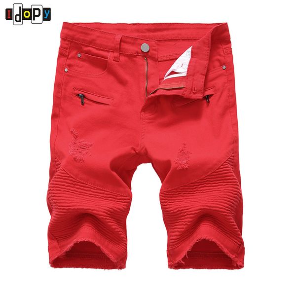 men's jeans mens distressed moto denim joggers washed pleated pants retro holes shorts six style to choose for you, Blue
men's jeans mens distressed moto denim joggers washed pleated pants retro holes shorts six style to choose for you, Blue