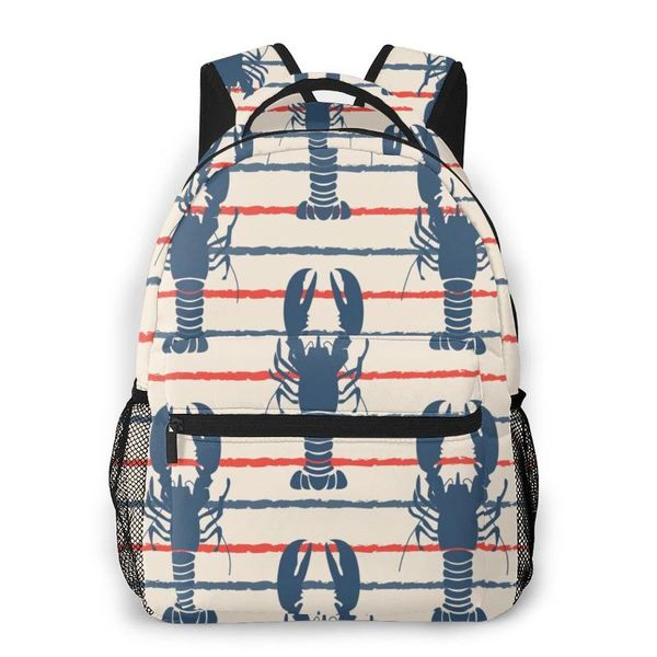2020 new backpack retro marine seafood with lobster school bag men backbag travel daypacks male leisure backpack women gril
2020 new backpack retro marine seafood with lobster school bag men backbag travel daypacks male leisure backpack women gril