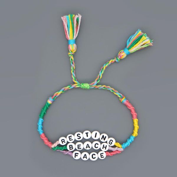go2boho bracelet women rainbow macrame bracelets letter bohemian tassel rope braided handmade adjustable colorful jewerly, Black
go2boho bracelet women rainbow macrame bracelets letter bohemian tassel rope braided handmade adjustable colorful jewerly, Black