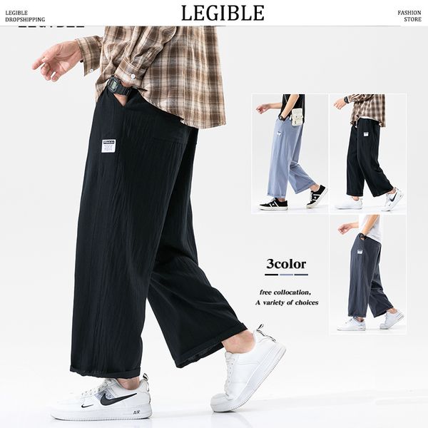 men's pants legible oversize wide leg men2021 mens straight casual ankle-length chinese style male harem pant, Black
men's pants legible oversize wide leg men2021 mens straight casual ankle-length chinese style male harem pant, Black