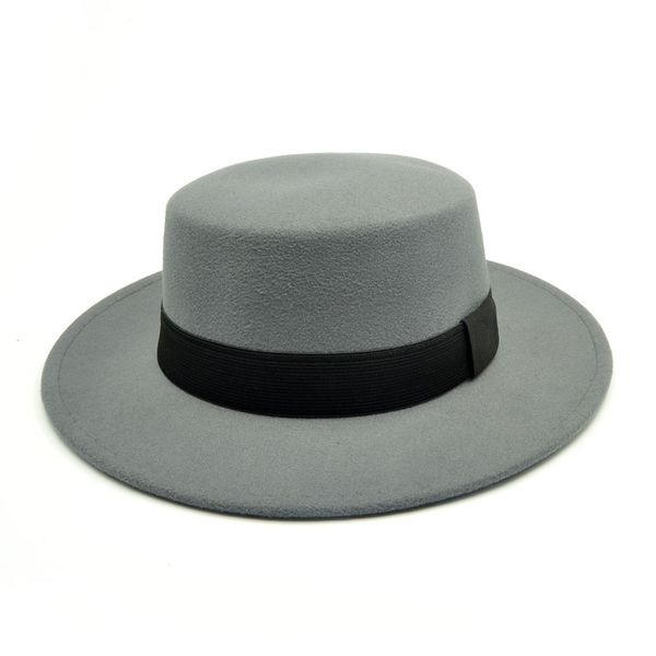 wide brim hats fashion men fedoras women's jazz hat summer spring black woolen blend cap outdoor casual round caps bowler, Blue;gray
wide brim hats fashion men fedoras women's jazz hat summer spring black woolen blend cap outdoor casual round caps bowler, Blue;gray